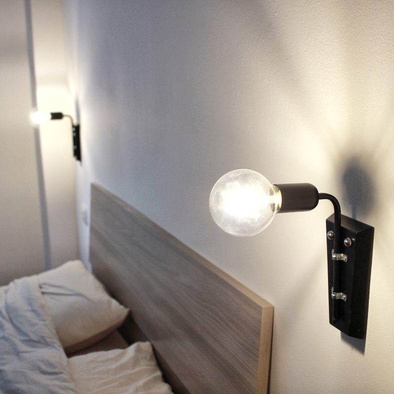 Applique in legno e alluminio - abatjour - lampade design parma